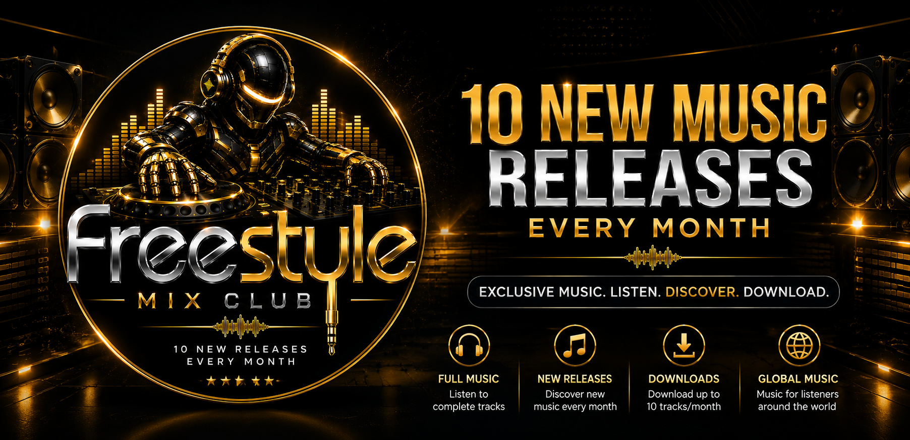 Freestyle Mix Club — 10 new music releases every month